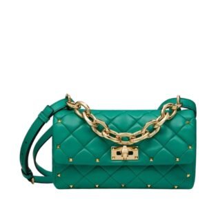 VALENTINO GARAVANI ROCKSTUD SPIKE IN NAPPA PATCHWORK