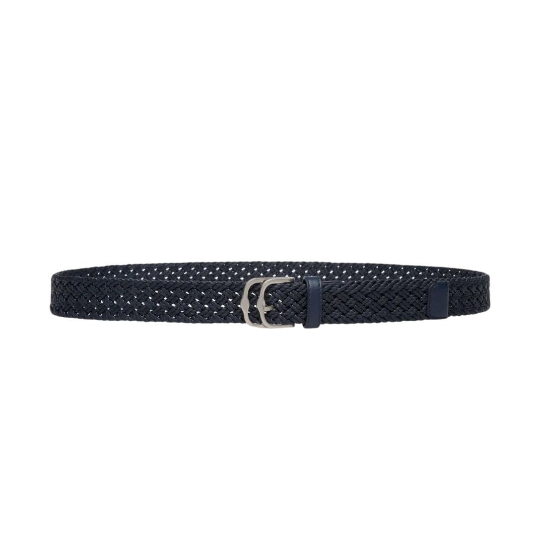 BALLY EMBERT 30MM BELT IN FABRIC AND LEATHER