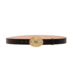 BALLY MOUNTAIN 35MM BELT IN BLACK LEATHER