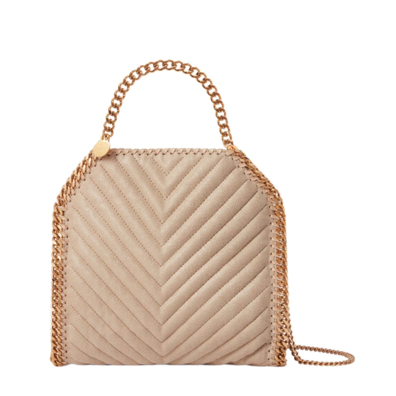 STELLA MCCARTNEY FALABELLA CHEVRON QUILTED MINI TOTE BAG