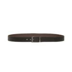 BALLY SHIFFIE 35MM REVERSIBLE AND ADJUSTABLE BELT IN BLACK AND EBONY LEATHER
