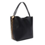 vSTELLA MCCARTNEY FRAYME STUDDED GRAINY ALTER MAT TOTE BAG