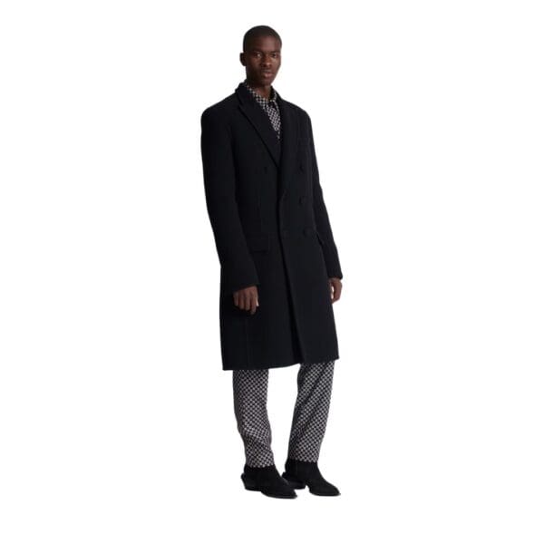 BALMAIN DOUBLE FACE WOOL AND CASHMERE COAT