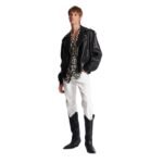 BALMAIN LEATHER BOMBER JACKET