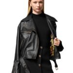 VERSACE LEATHER BIKER JACKET