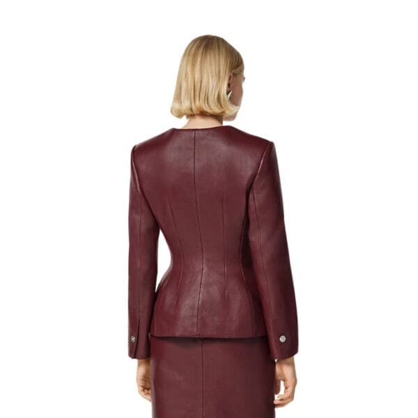 VERSACE LEATHER HOURGLASS JACKET