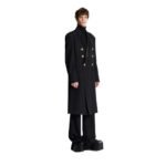 BALMAIN LONG MILITARY STYLE COAT