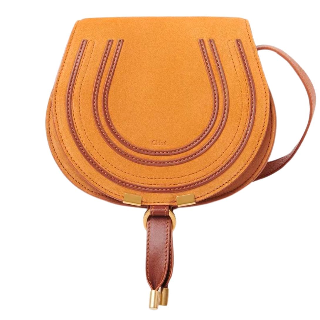 CHLOE MARCIE SMALL SADDLE BAG HENNA ORANGE