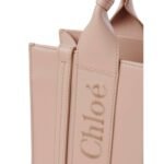CHLOE SMALL WOODY TOTE BAG NOMAD BEIGE