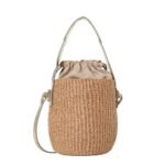 CHLOE SMALL WOODY BASKET LIGHT GOLD