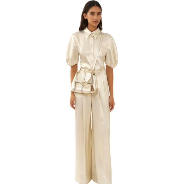 CHLOE PENELOPE SMALL SOFT SHOULDER BAG LIGHT GOLD
