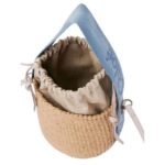 CHLOE SMALL WOODY BASKET WASHED BLUE