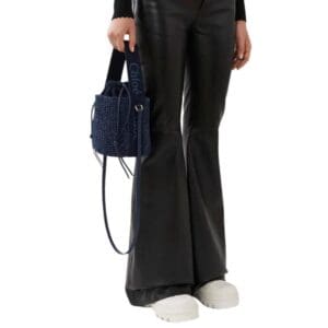 CHLOE SMALL WOODY BASKET DENIM