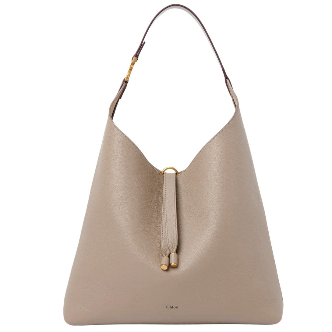 CHLOE MARCIE HOBO BAG MOTTY GREY