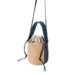 CHLOE SMALL WOODY BASKET DENIM