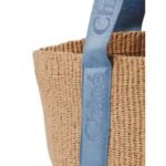 CHLOE LARGE WOODY BASKET WASHED BLUE