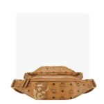 MCM X BAPE FURSTEN BELT BAG IN VISETOS COGNAC