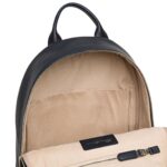 SANTONI BLUE TUMBLED LEATHER BACKPACK