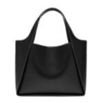STELLA MCCARTNEY LOGO GRAINY ALTER MAT CROSSBODY BAG