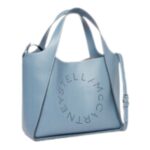 STELLA MCCARTNEY LOGO GRAINY ALTER MAT CROSSBODY BAG