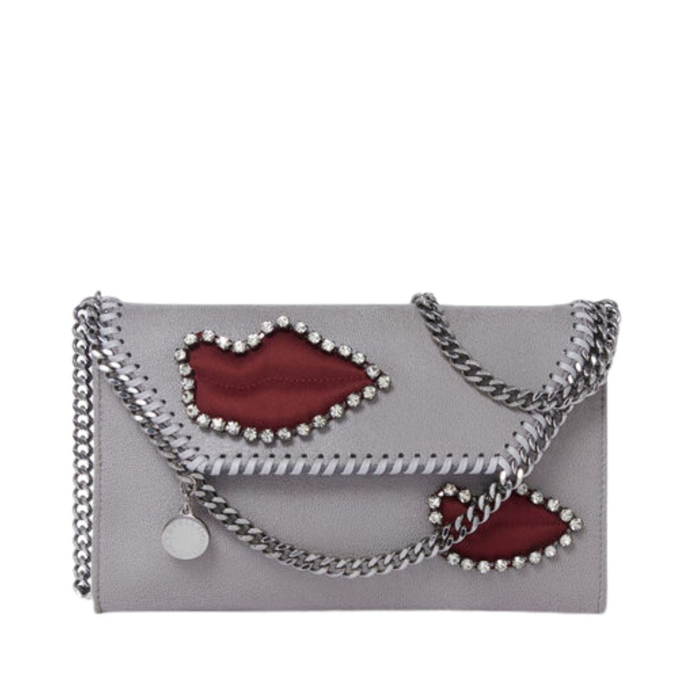 STELLA MCCARTNEY FALABELLA LIPS WALLET CROSSBODY BAG