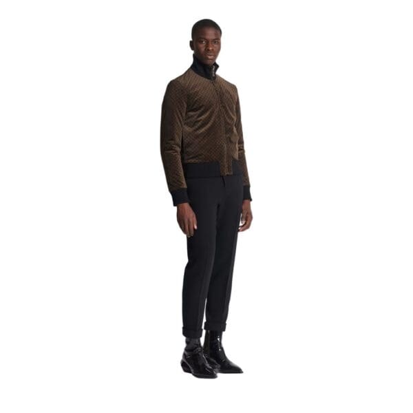 BALMAIN REVERSIBLE MINI MONOGRAMMED BOMBER
