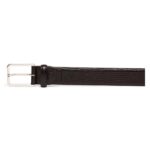 SANTONI MEN’S BROWN EMBOSSED LEATHER ADJUSTABLE BELT