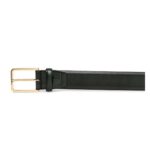 SANTONI MEN’S GREEN LEATHER ADJUSTABLE BELT