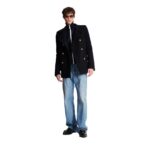 BALMAIN SHORT MILITARY STYLE COAT