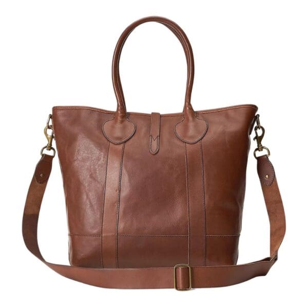 RALPH LAUREN HERITAGE TUMBLED LEATHER TOTE