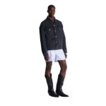 BALMAIN WORN EFFECT DENIM JACKET