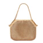STELLA MCCARTNEY FALABELLA CRYSTAL MESH MINI TOTE BAG