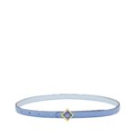 MCM REVERSIBLE DIAMOND BUCKLE BELT IN NAPPA LEATHER BLUE