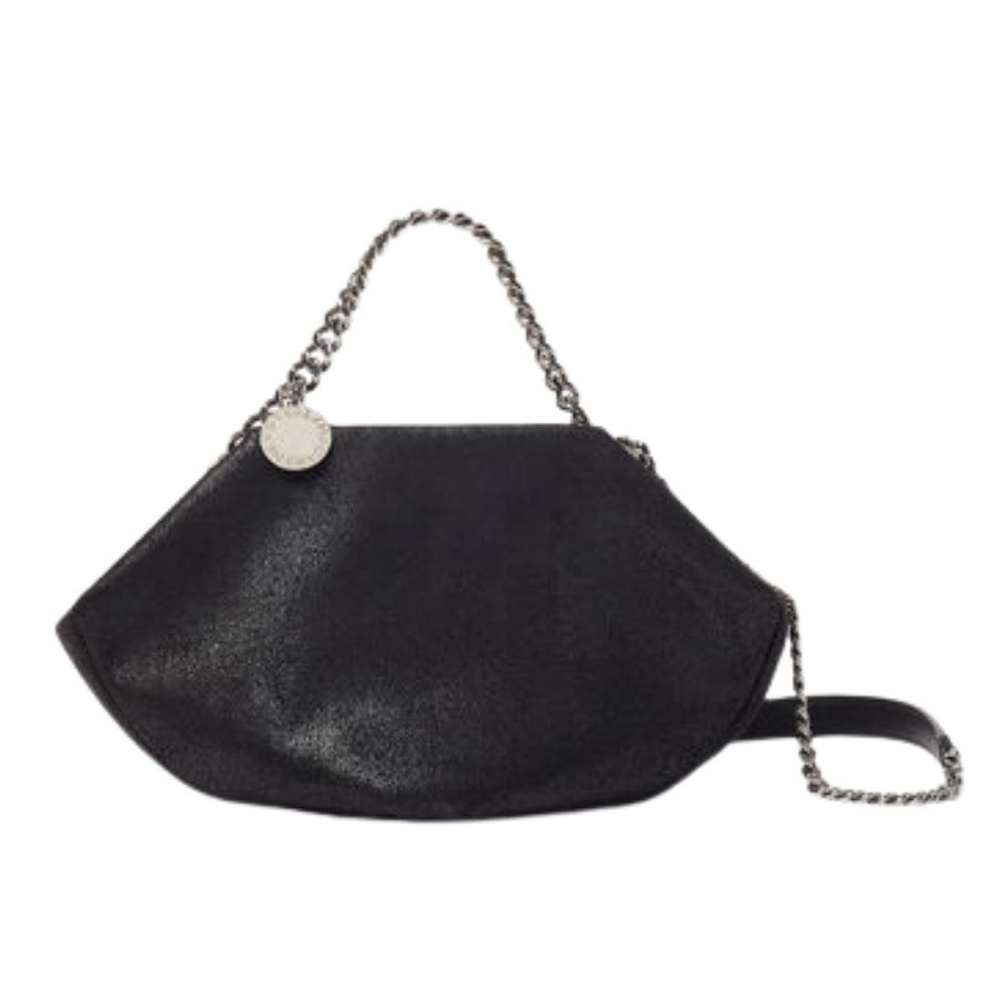 STELLA MCCARTNEY FALABELLA DOUBLE CHAIN SHOULDER BAG 1 STELLA MCCARTNEY FALABELLA DOUBLE CHAIN SHOULDER BAG