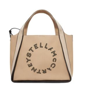 STELLA MCCARTNEY LOGO BANANATEX CANVAS CROSSBODY BAG