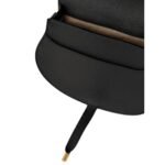 CHLOE MARCIE SADDLE BAG IN GRAINED LEATHER BLACK