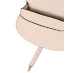 CHLOE MARCIE SADDLE BAG IN GRAINED LEATHER CEMENT PINK