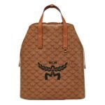 MCM HIMMEL DRAWSTRING BACKPACK IN LAURETOS COGNAC