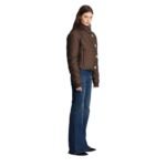 BALMAIN CROPPED MINI MONOGRAM JACKET