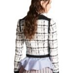 DSQUARED2 BOUCLÉ LONG SLEEVES CORSET BLAZER