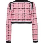 DSQUARED2 BOUCLÉ LONG SLEEVES CROPPED BLAZER