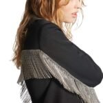 DSQUARED2 CRYSTAL FRINGED BLAZER