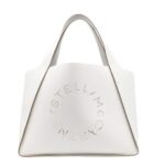 STELLA MCCARTNEY LOGO GRAINY ALTER MAT TOTE BAG