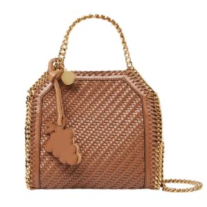 STELLA MCCARTNEY FALABELLA WOVEN TINY TOTE BAG