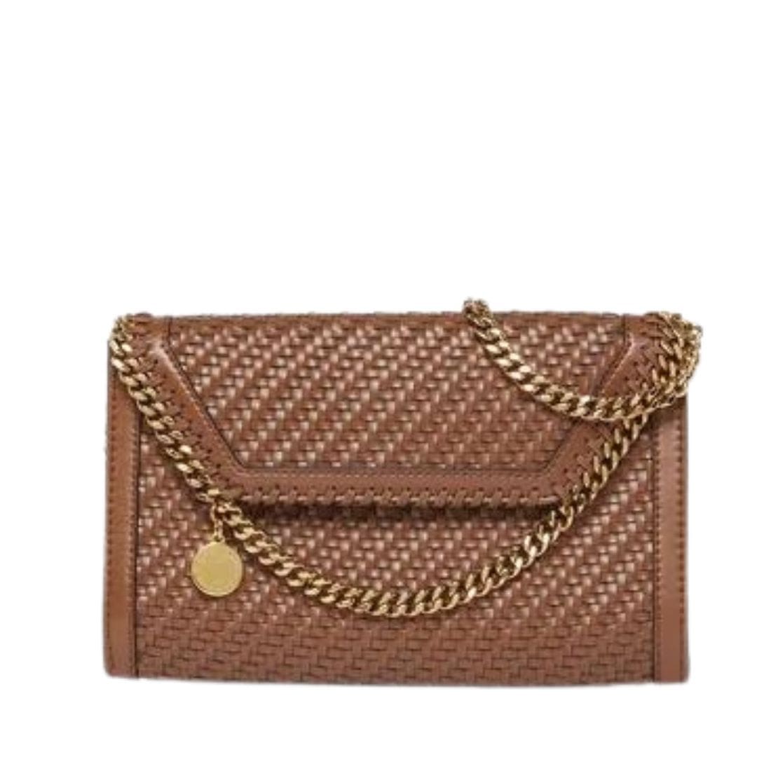 STELLA MCCARTNEY FALABELLA WOVEN WALLET CROSSBODY BAG