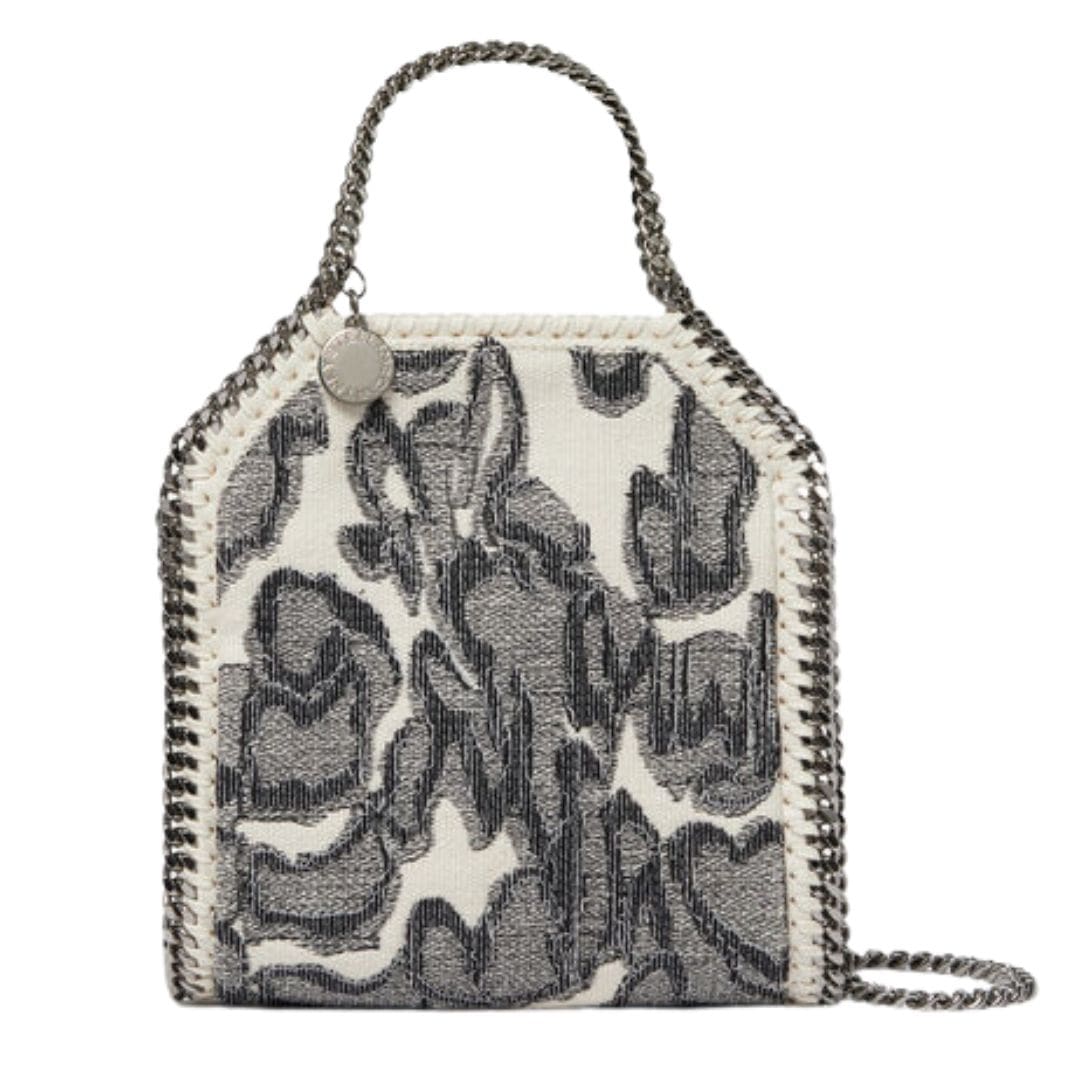 STELLA MCCARTNEY FALABELLA MOTH PRINT TINY TOTE BAG