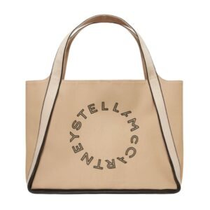STELLA MCCARTNEY LOGO BANANATE CANVAS TOTE BAG