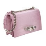 ALEXANDER MCQUEEN WOMANS Pink JEWELLED SATCHEL IN ANTIQUE PINK