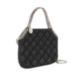 STELLA MCCARTNEY FALABELLA CHECKED SEQUIN EMBROIDERY EVENING TOTE BAG