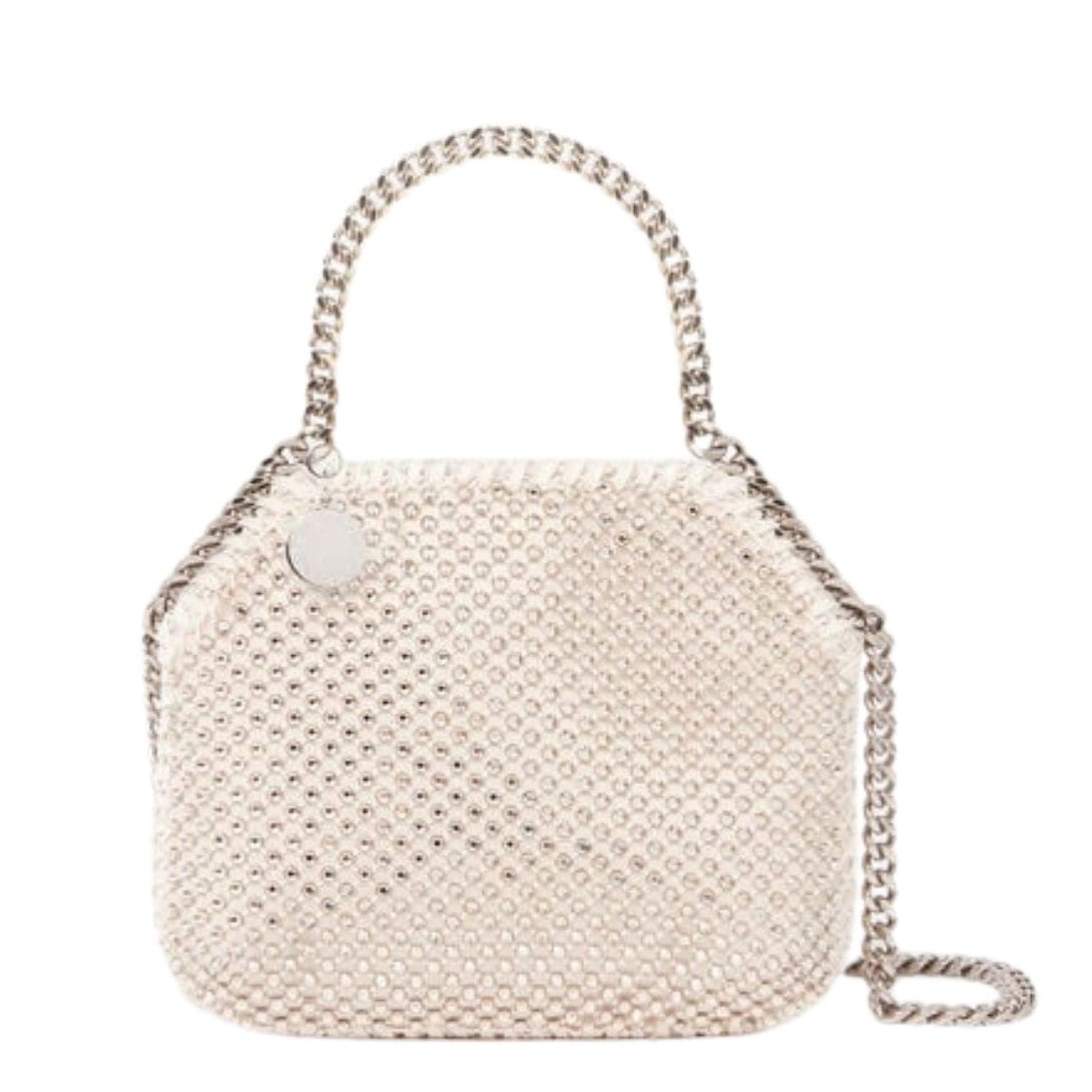 STELLA MCCARTNEY FALABELLA CRYSTAL MESH MINI TOTE BAG